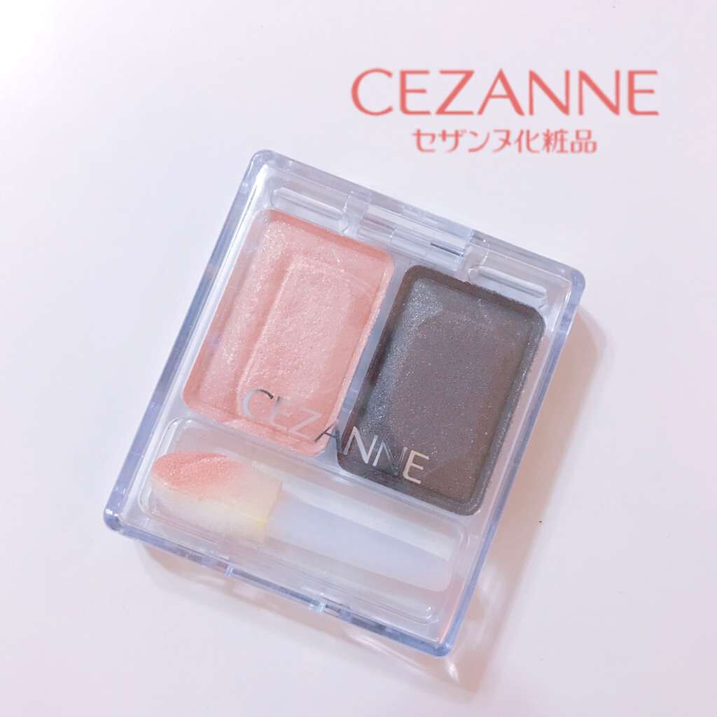 ツーカラー アイシャドウ ラメシリーズ/CEZANNE/アイシャドウパレットを使ったクチコミ(1枚目)