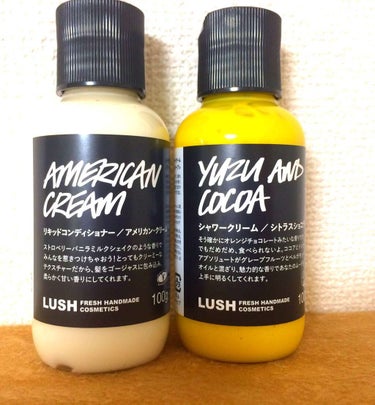 ココナッツ系のシャンプーその他を探していて久しぶりにLUSHで買ってみました😊

使用感はしっとりして素晴らしいです✨
シャワークリームの匂いがお気に入りですが泡立ちがよくないので、無香料のカウブランド