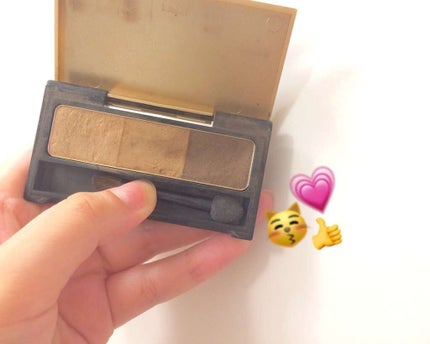 エクスクィシテ アイブローパレット/DAISO/パウダーアイブロウを使ったクチコミ(1枚目)