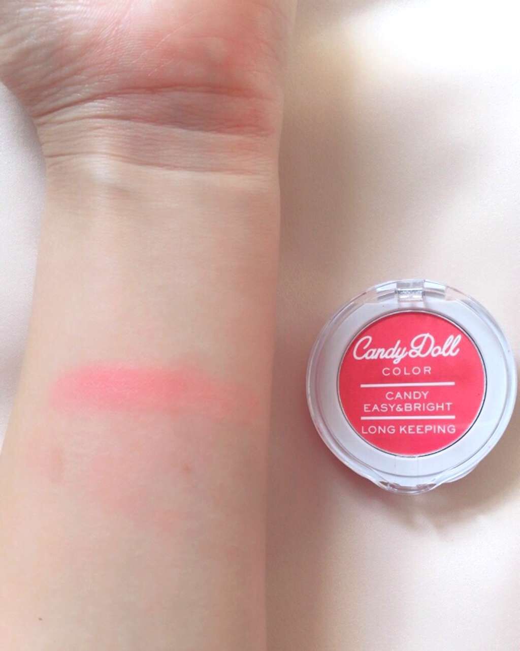 キャンディパウダーチーク アプリコットコーラル/CandyDoll/パウダーチークを使ったクチコミ（2枚目）