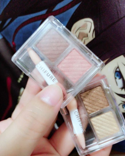 アイ カラー(チップ付)/ちふれ/アイシャドウパレットを使ったクチコミ(2枚目)