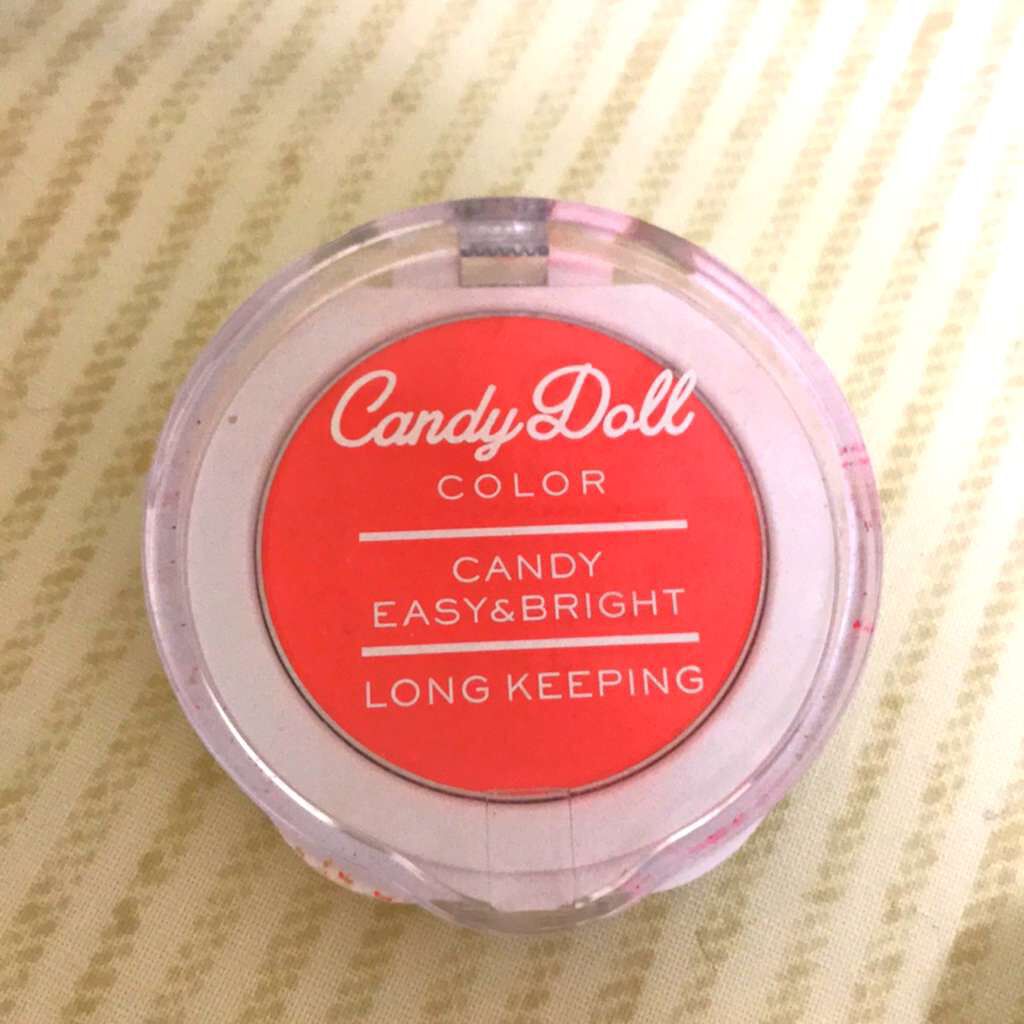 キャンディパウダーチーク アプリコットコーラル/CandyDoll/パウダーチークを使ったクチコミ（1枚目）