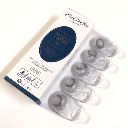 エバーカラーワンデーナチュラル モイストレーベルUV/エバーカラー/ワンデー(1DAY)カラコンを使ったクチコミ(1枚目)