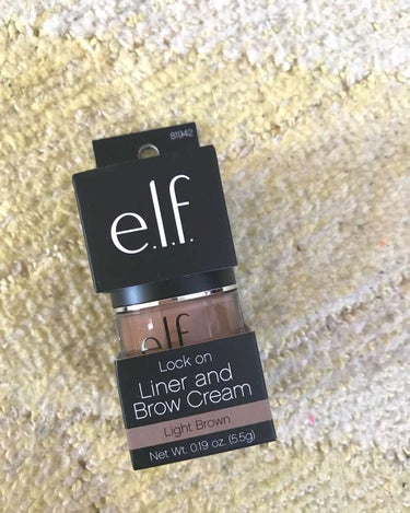 e.l.f. Cosmetics ロックオンライナーアンドブロウクリームのクチコミ「エルフのブロウクリーム

今まで、ブロウクリーム使ったことがなく…
安かったのでお試しで買って.....」（1枚目）