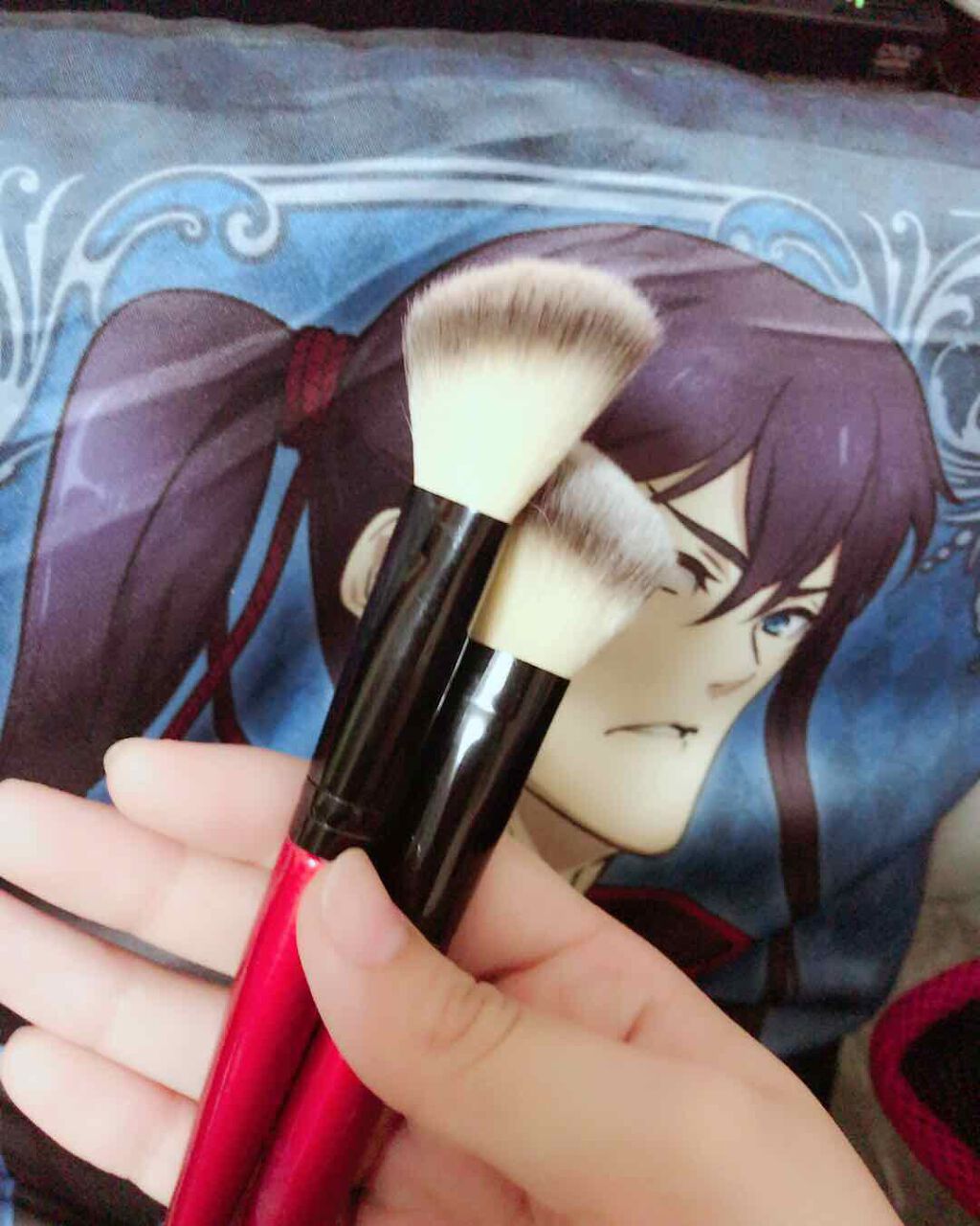 春姫 ファンデーションブラシ/DAISO/メイクブラシを使ったクチコミ(2枚目)