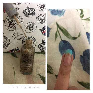 ORLY インスタントアーティスト

細筆で、ゴールドのギラギラのラメがかわいい♡
境界線にひくだけで一気にゴージャスなネイルになるからお気に入りです♬♬