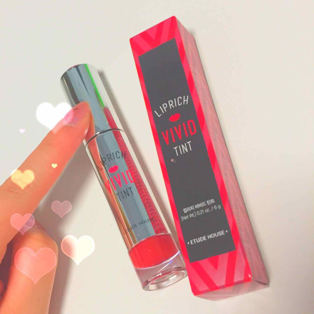 リップリッチ ビビッドティント/ETUDE/口紅を使ったクチコミ(1枚目)