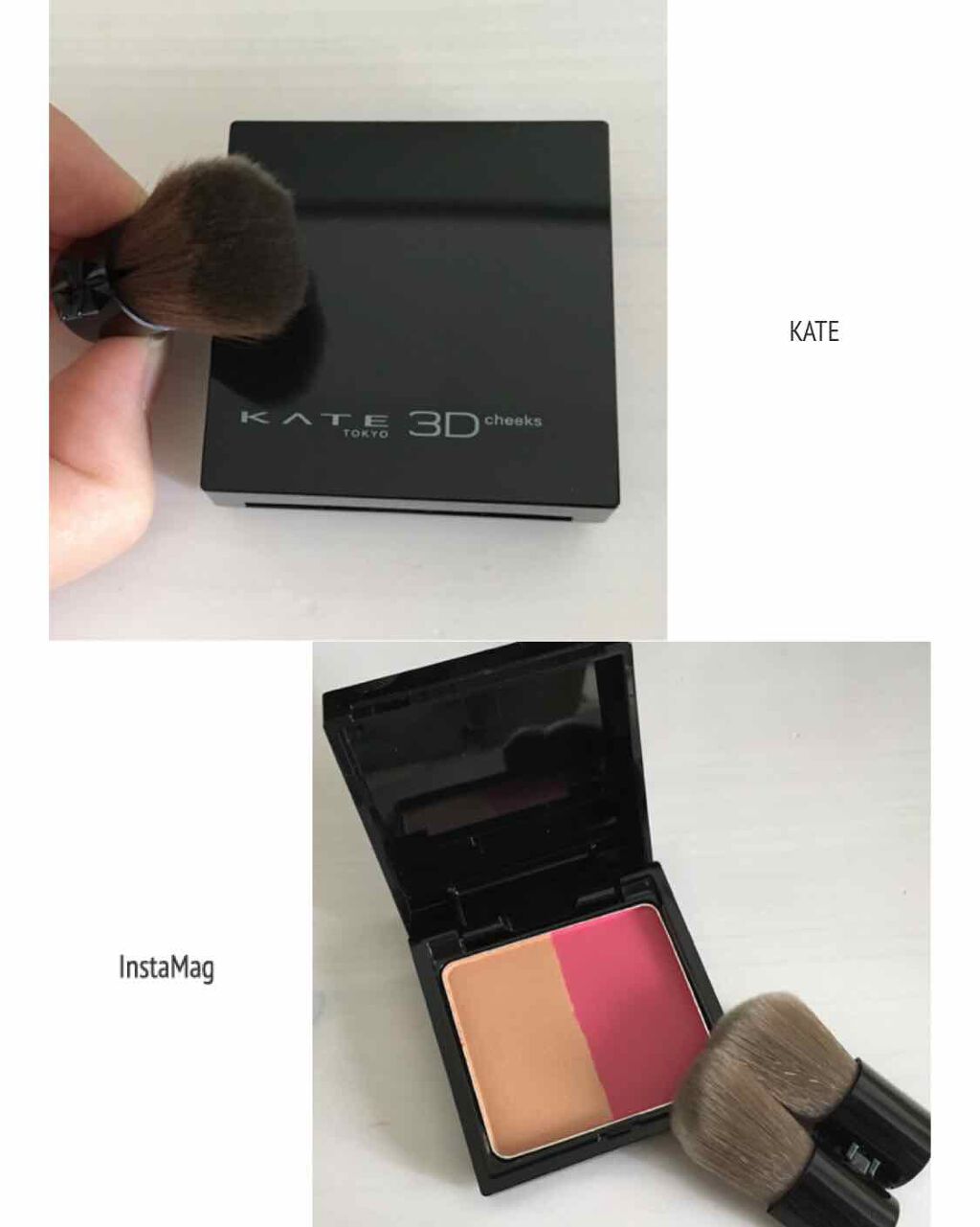 3Dコントラスティングチークス/KATE/パウダーチークを使ったクチコミ（1枚目）