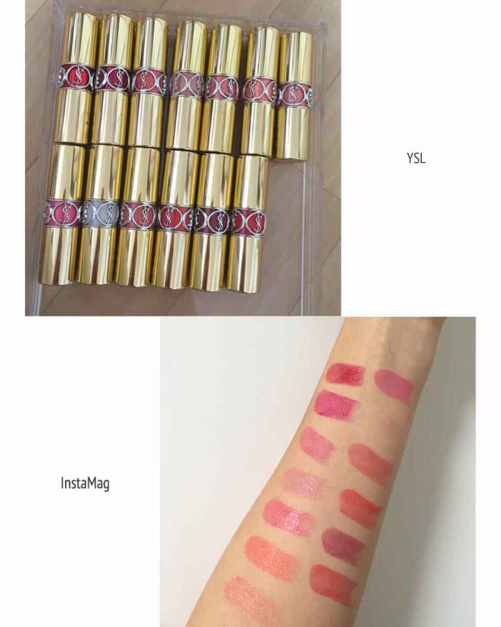 ルージュ ヴォリュプテ シャイン/YVES SAINT LAURENT BEAUTE/口紅を使ったクチコミ(1枚目)