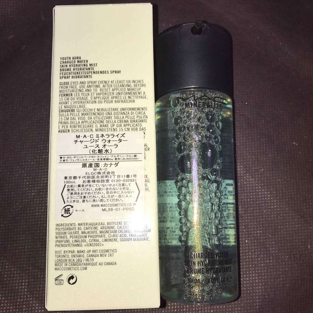 ミネラライズ チャージド ウォーター ユース オーラ/M・A・C/ミスト状化粧水を使ったクチコミ（1枚目）