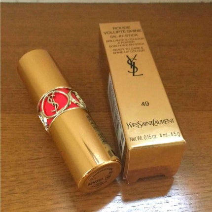 ルージュ ヴォリュプテ シャイン/YVES SAINT LAURENT BEAUTE/口紅を使ったクチコミ(1枚目)