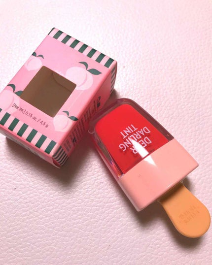 ディアダーリン ウォータージェルティント (アイスティント)/ETUDE/口紅を使ったクチコミ(2枚目)