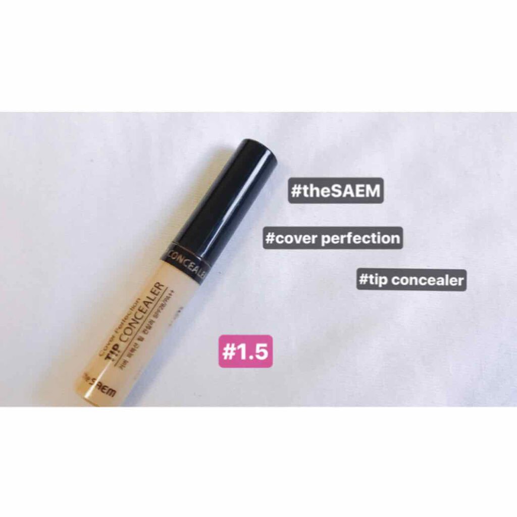 カバーパーフェクション チップコンシーラー/the SAEM/リキッドコンシーラーを使ったクチコミ(1枚目)