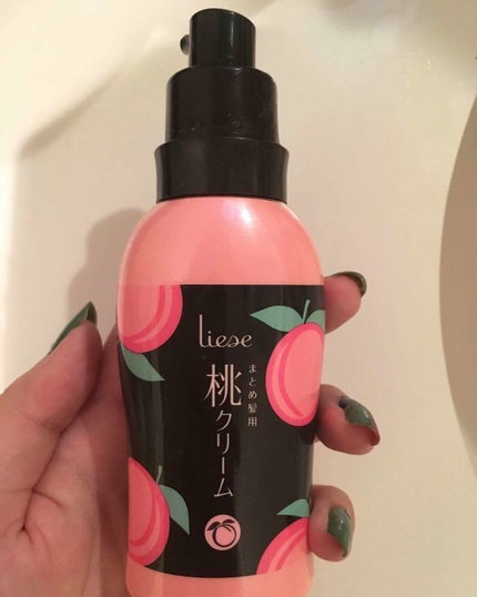 まとめ髪用 桃クリーム/リーゼ/ヘアワックス・クリームを使ったクチコミ(1枚目)