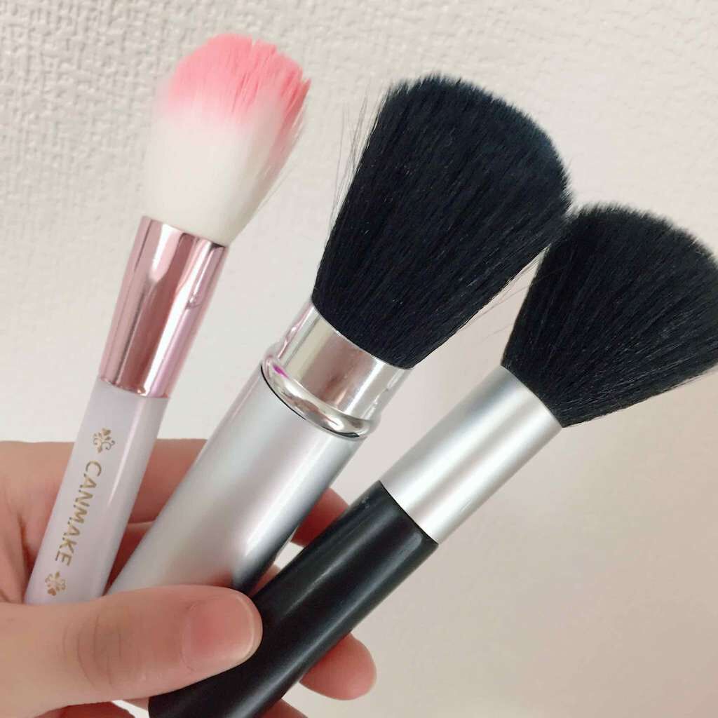 ごくふわっ春姫スライド式携帯メイクブラシ/DAISO/メイクブラシを使ったクチコミ（1枚目）