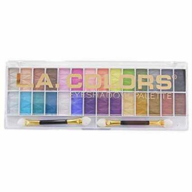 L.A.COLORS 28カラー アイシャドーパレットのクチコミ「L.A. COLORS
28- Color Eyeshadow Palette
頂き物なので購.....」（1枚目）