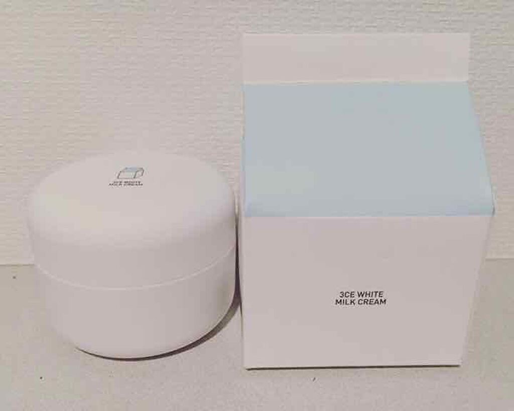 WHITE MILK CREAM/3CE/フェイスクリームを使ったクチコミ(1枚目)