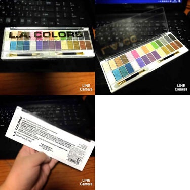 L.A.COLORS 28カラー アイシャドーパレットのクチコミ「L.A. COLORS
28- Color Eyeshadow Palette
頂き物なので購.....」（2枚目）