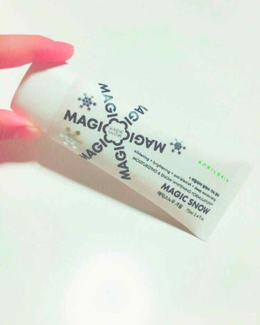 MAGIC SNOW CREAM/APRILSKIN/フェイスクリームを使ったクチコミ（1枚目）