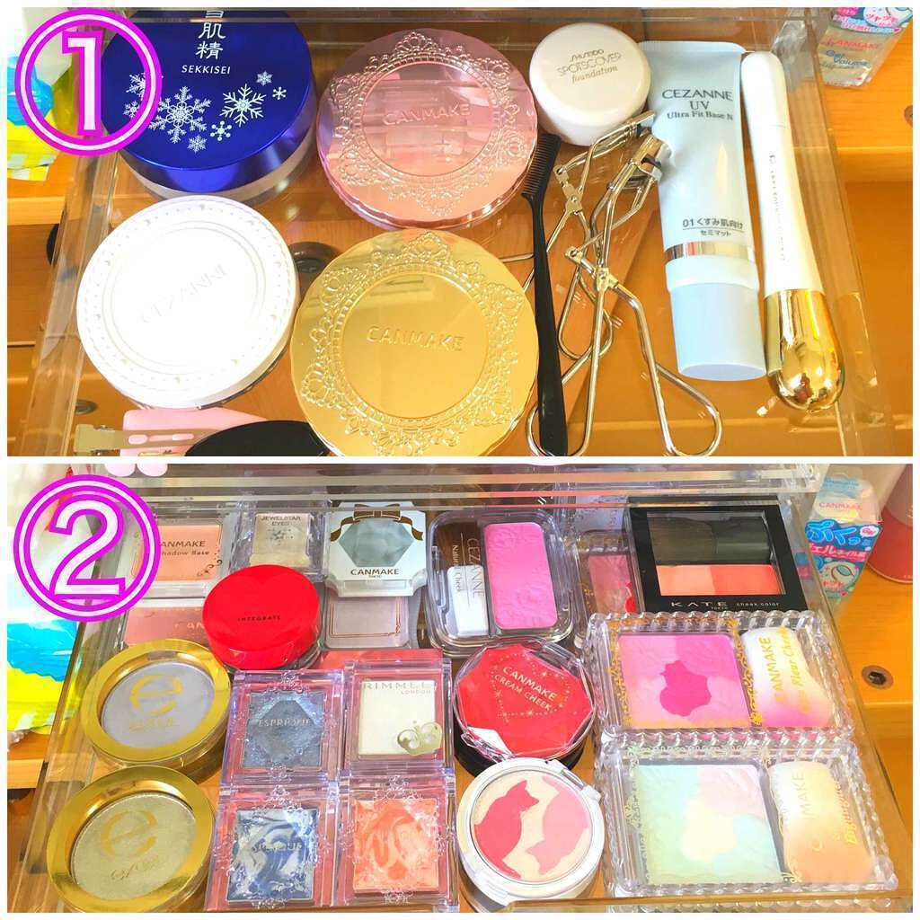 重なるアクリルケース2段引出・大/無印良品/その他化粧小物を使ったクチコミ(2枚目)