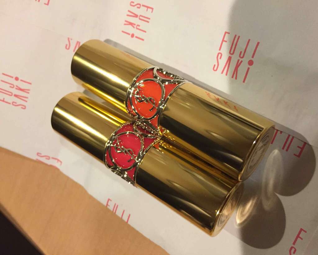 ルージュ ヴォリュプテ シャイン/YVES SAINT LAURENT BEAUTE/口紅を使ったクチコミ(1枚目)