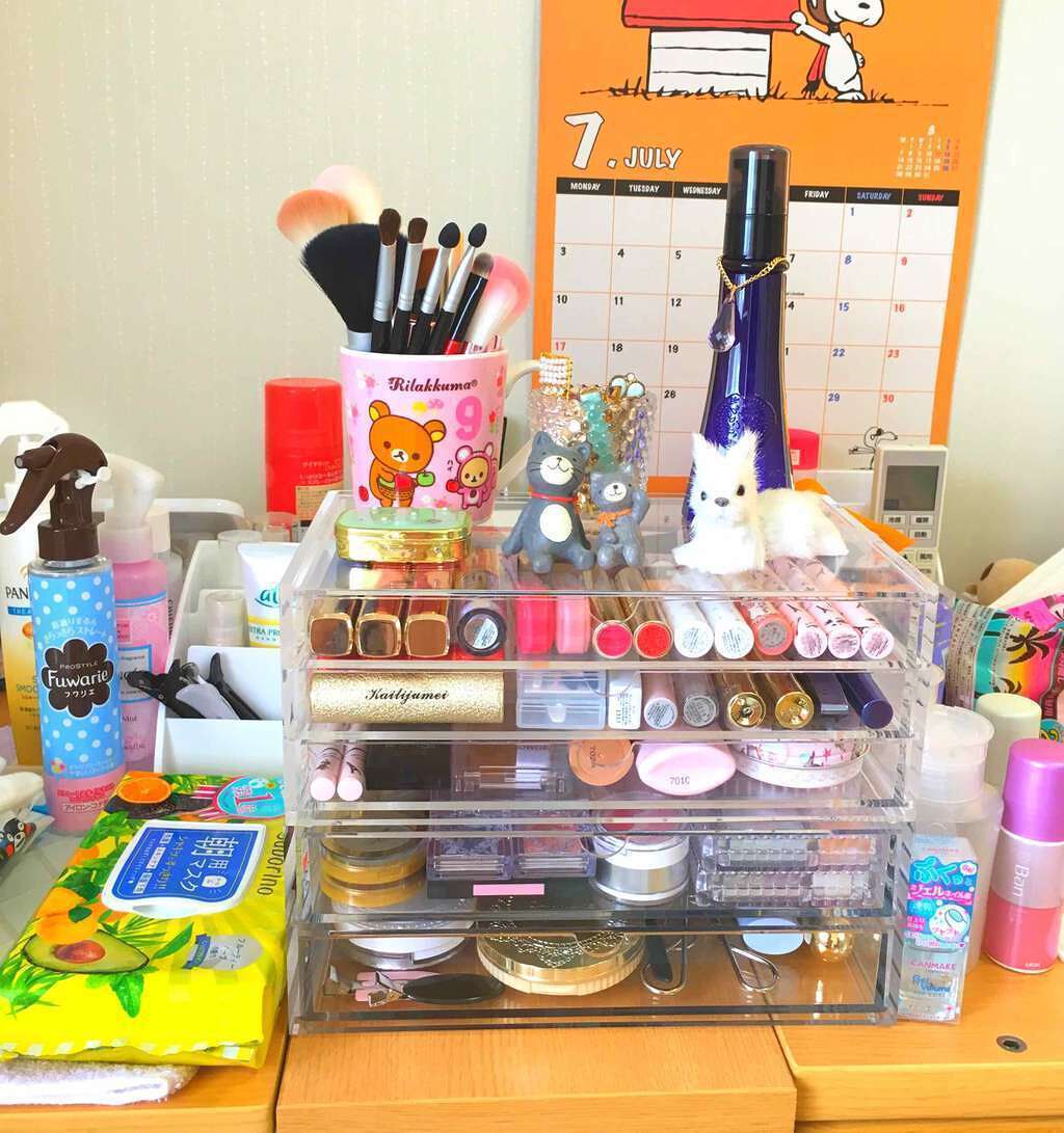 重なるアクリルケース2段引出・大/無印良品/その他化粧小物を使ったクチコミ(1枚目)