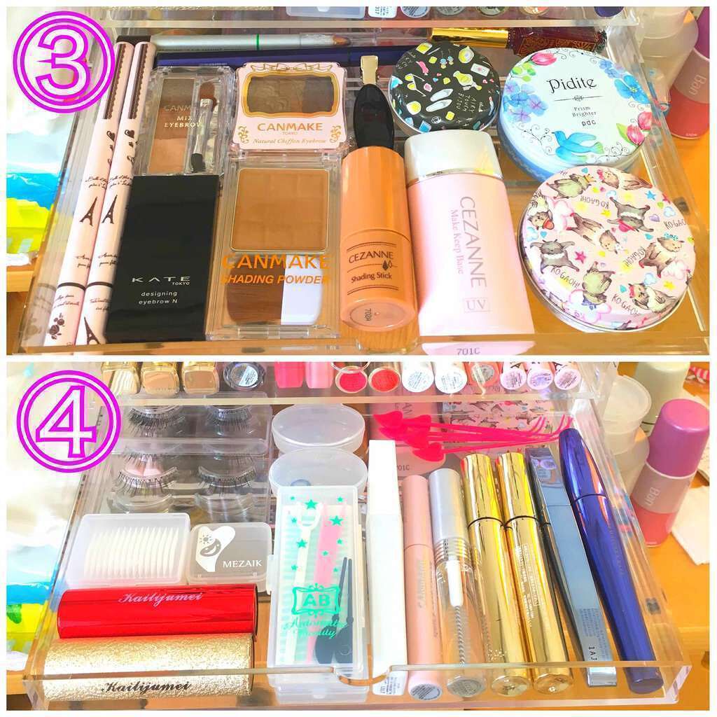 重なるアクリルケース2段引出・大/無印良品/その他化粧小物を使ったクチコミ(3枚目)