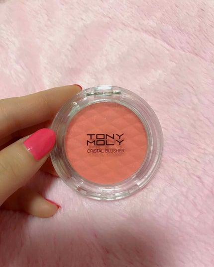 TONYMOLY クリスタルブラッシャーのクチコミ「
韓国人気コスメのTONYMOLY
クリスタルブラッシャー
13番のサムシングコーラル💘✨
.....」(1枚目)