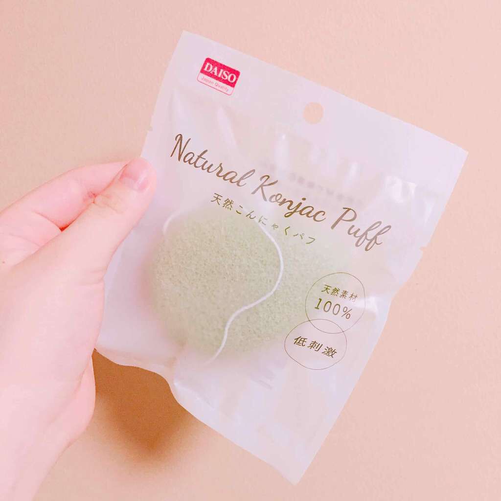天然こんにゃくパフ/DAISO/その他スキンケアグッズを使ったクチコミ(1枚目)