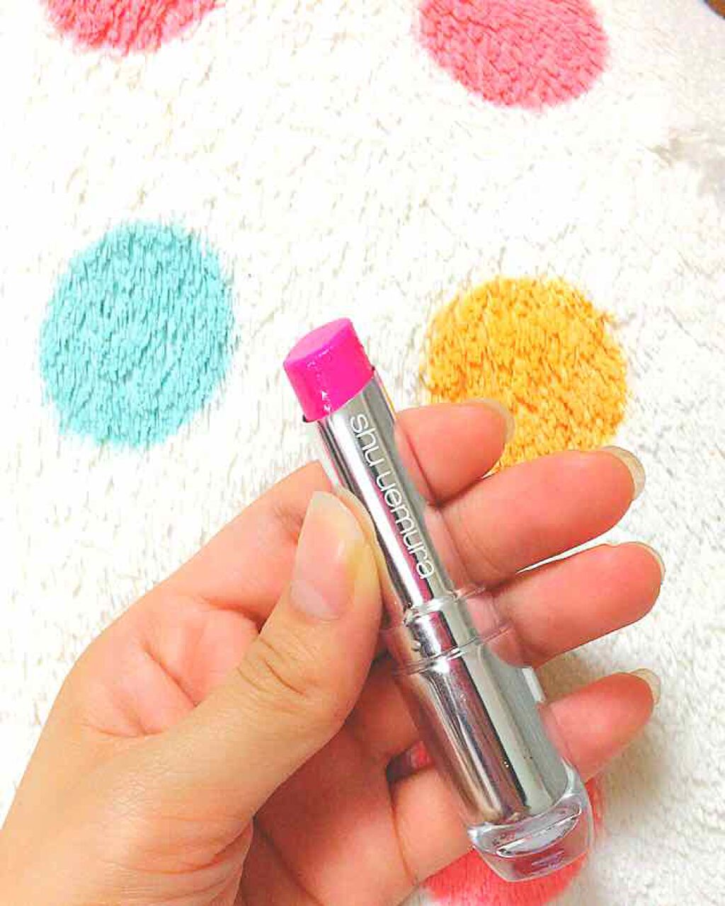 ルージュ アンリミテッド シアーシャイン/shu uemura/口紅を使ったクチコミ(2枚目)