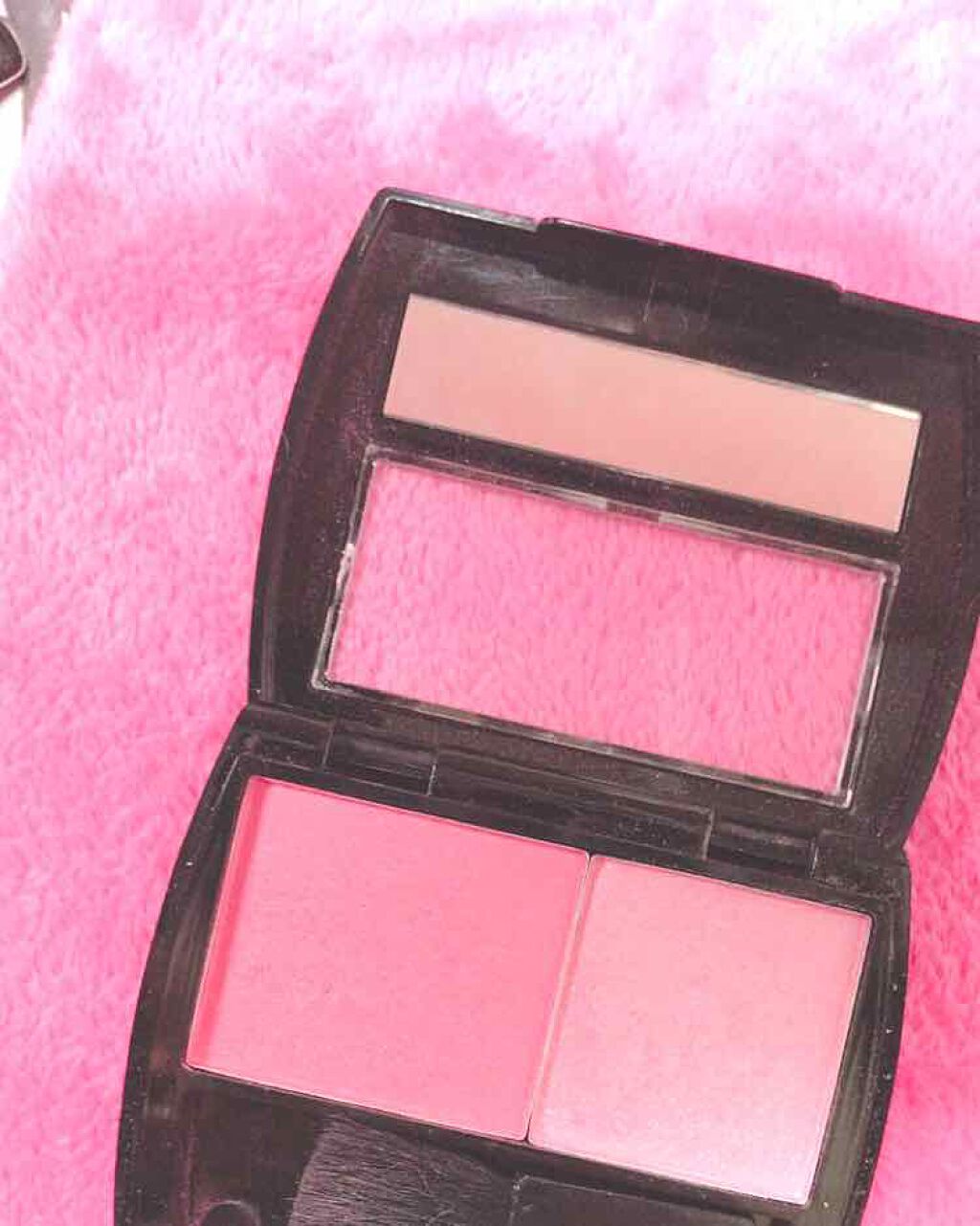 エルファー プリンセスデュオカラーチーク A/DAISO/パウダーチークを使ったクチコミ(2枚目)