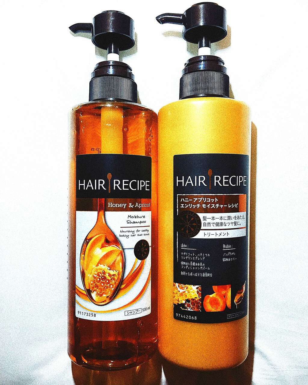 ハニーアプリコット エンリッチ モイスチャー レシピ /HAIR RECIPE/市販シャンプーを使ったクチコミ（1枚目）