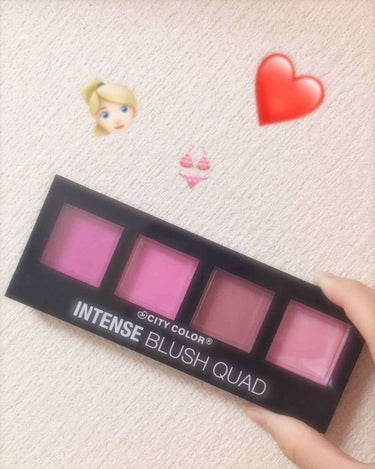 INTENSE BLUSH QUAD /City Cosmetics/パウダーチークを使ったクチコミ（1枚目）