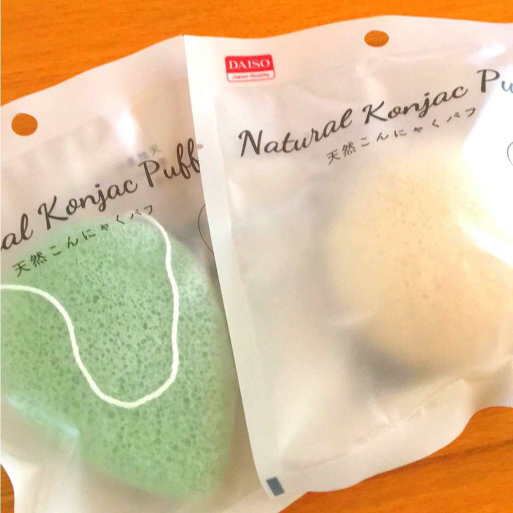 天然こんにゃくパフ/DAISO/その他スキンケアグッズを使ったクチコミ（1枚目）