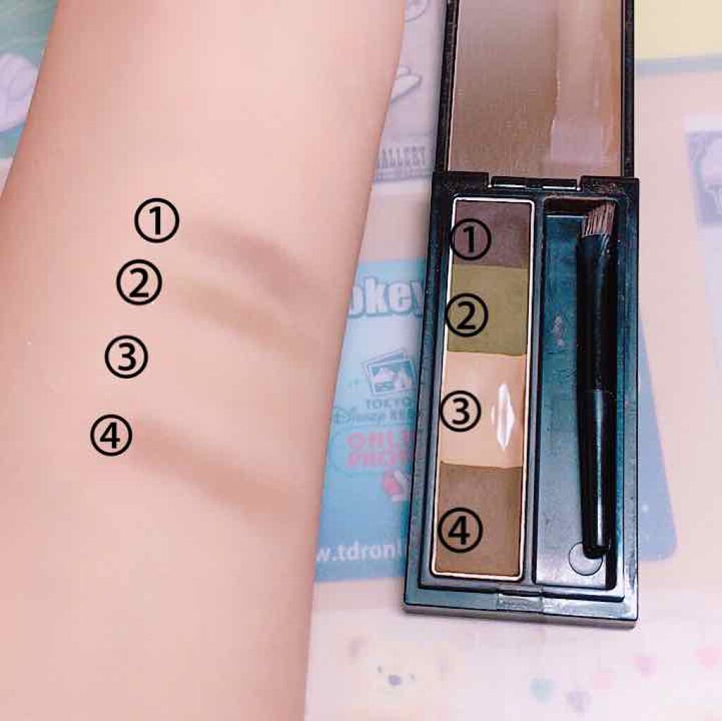 リシェ カラーリング アイブロウパウダー/Visée/パウダーアイブロウを使ったクチコミ(1枚目)