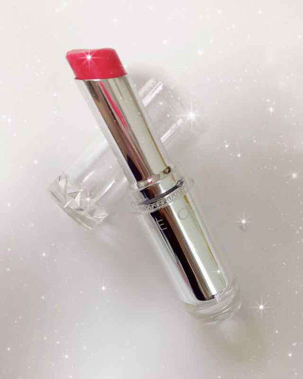 ラスティンググロスリップ/CEZANNE/口紅を使ったクチコミ（2枚目）