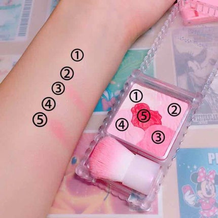 グロウフルールチークス/キャンメイク/パウダーチークを使ったクチコミ(1枚目)