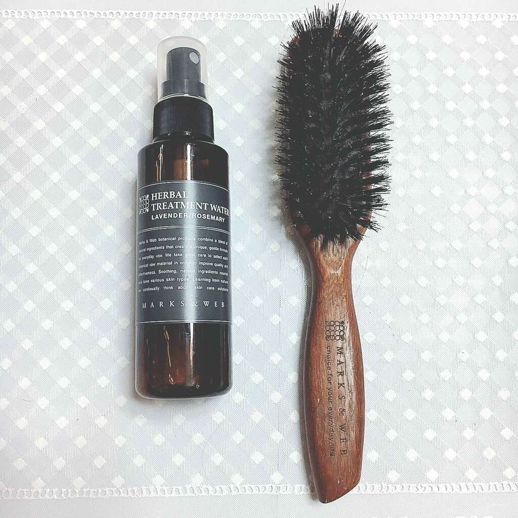 ウッドヘアブラシ ブラウン/MARKS&WEB/ヘアブラシを使ったクチコミ(2枚目)