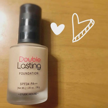 ダブルラスティング ファンデーション ベージュ/ETUDE/リキッドファンデーションを使ったクチコミ(1枚目)