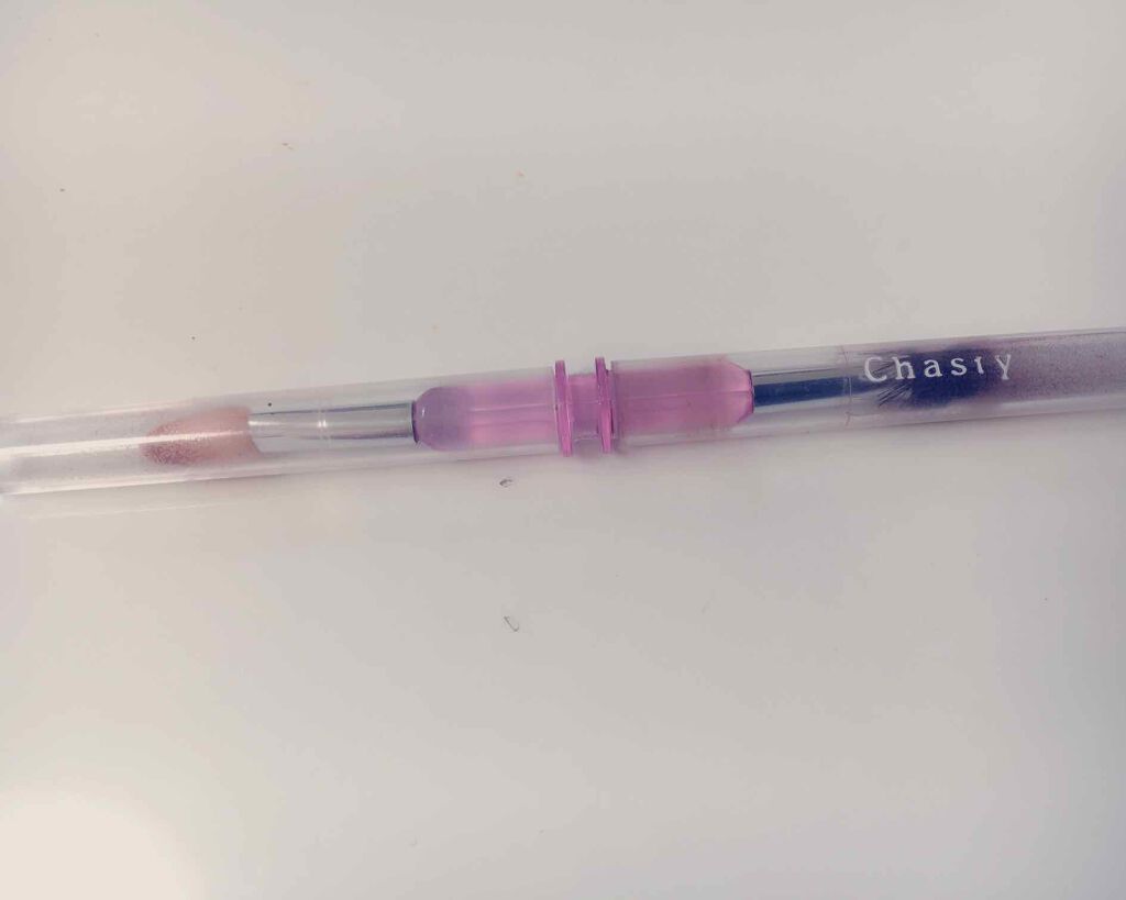 シャイニースライドブラシ アイシャドウ用 マジェンタP/チャスティ/メイクブラシを使ったクチコミ（1枚目）