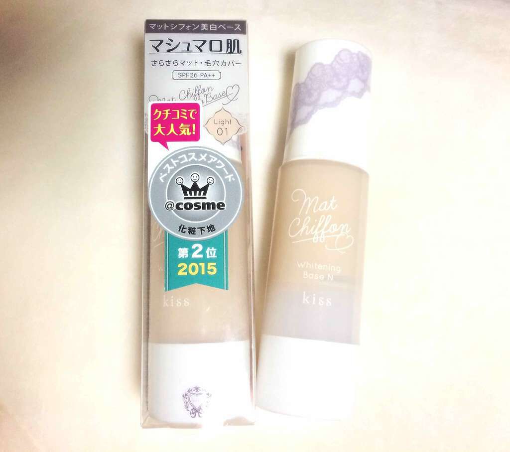マットシフォン UVホワイトニングベースN/KiSS/化粧下地を使ったクチコミ(1枚目)