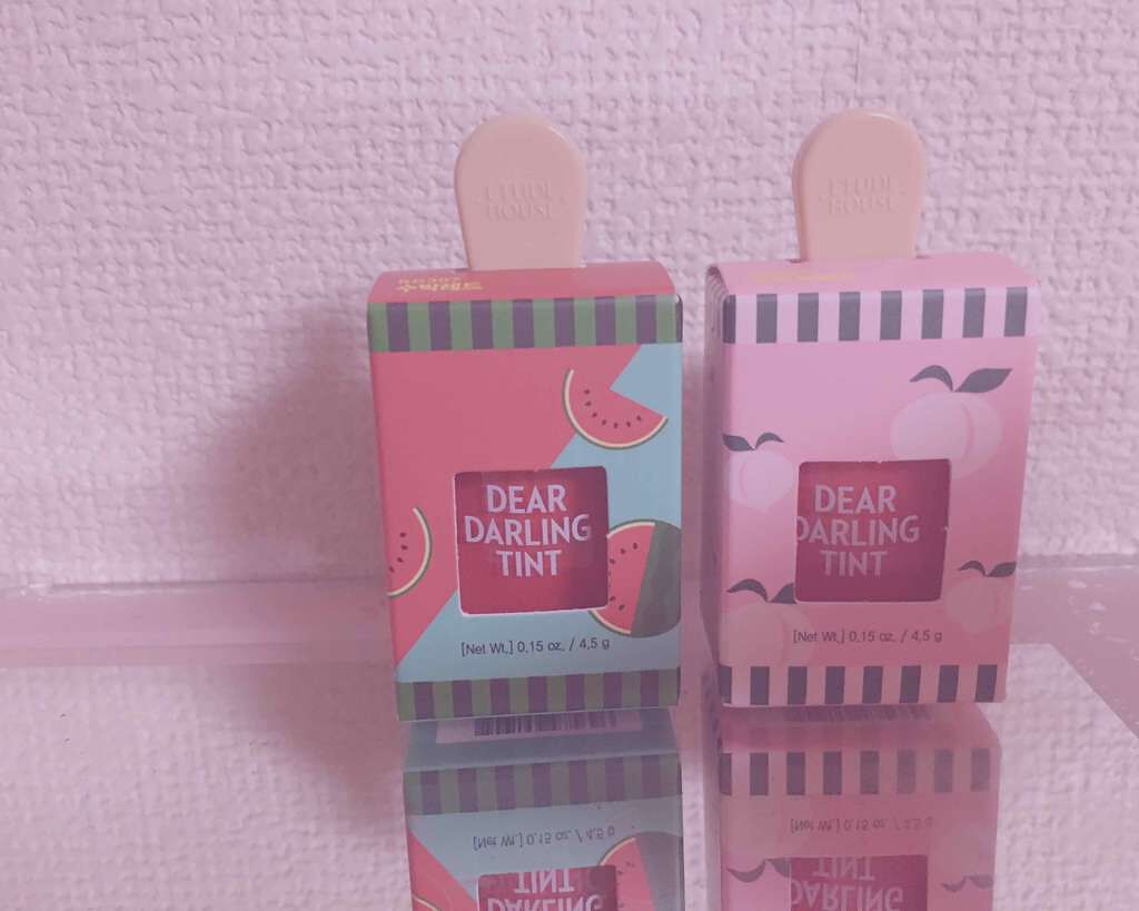 ディアダーリン ウォータージェルティント (アイスティント)/ETUDE/口紅を使ったクチコミ(1枚目)