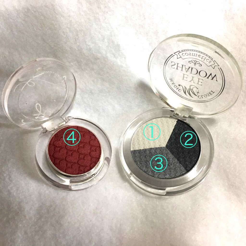 ルックアット マイアイズ RD302 ディープバーガンディ/ETUDE/単色アイシャドウを使ったクチコミ（2枚目）