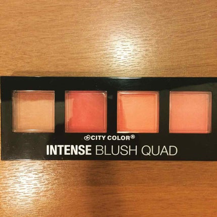 インテンスブラッシュクアッド/CITY COLOR/パウダーチークを使ったクチコミ(1枚目)
