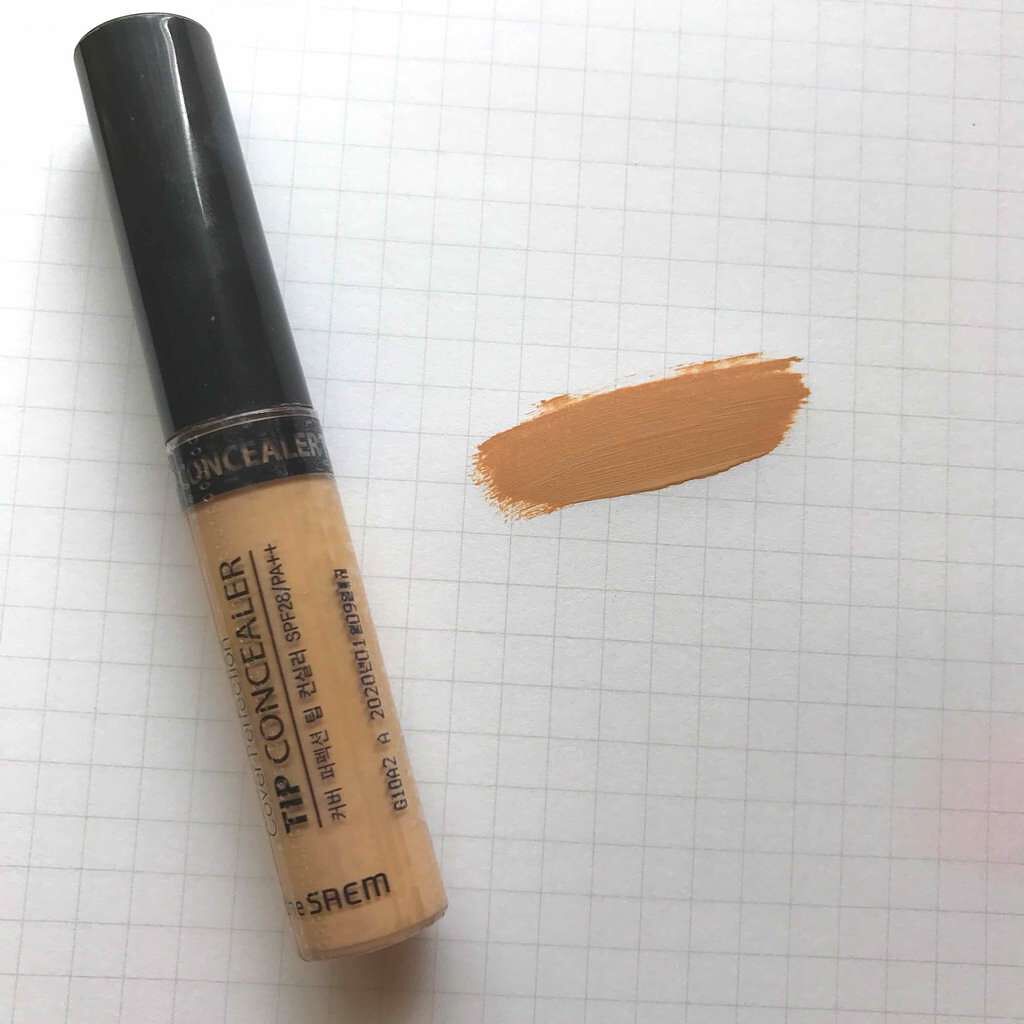 カバーパーフェクション チップコンシーラー/the SAEM/リキッドコンシーラーを使ったクチコミ(2枚目)