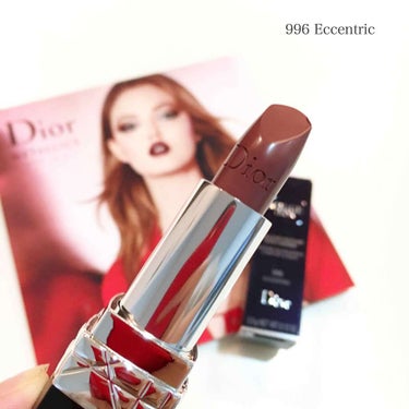Dior 【旧】ルージュ ディオールのクチコミ「今回特に現物を見ずに買ったけど
大当たりだったのは
 ルージュ ディオール
996 エキセント.....」（1枚目）