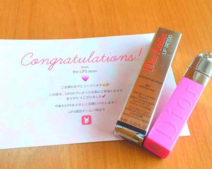 【旧】ディオール アディクト リップ ティント/Dior/リップグロスを使ったクチコミ(1枚目)