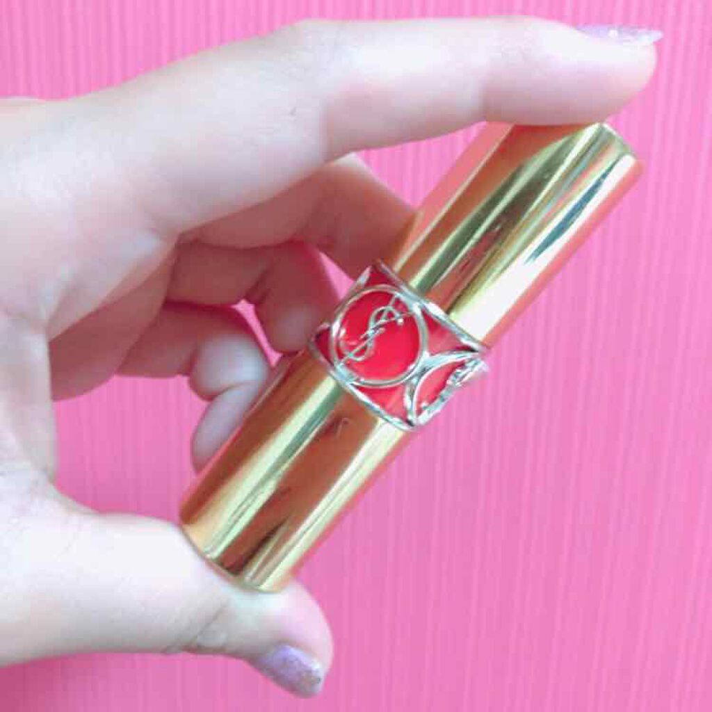 ルージュ ヴォリュプテ シャイン/YVES SAINT LAURENT BEAUTE/口紅を使ったクチコミ(2枚目)