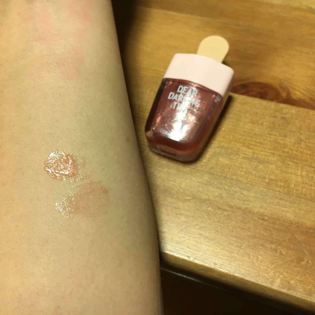 ディアダーリン ウォータージェルティント (アイスティント)/ETUDE/口紅を使ったクチコミ(2枚目)