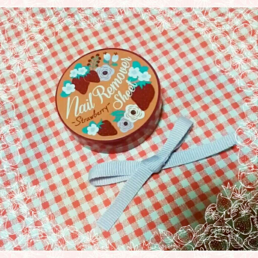 ネイルリムーバーシート ストロベリー/レプレゼント/除光液を使ったクチコミ（1枚目）